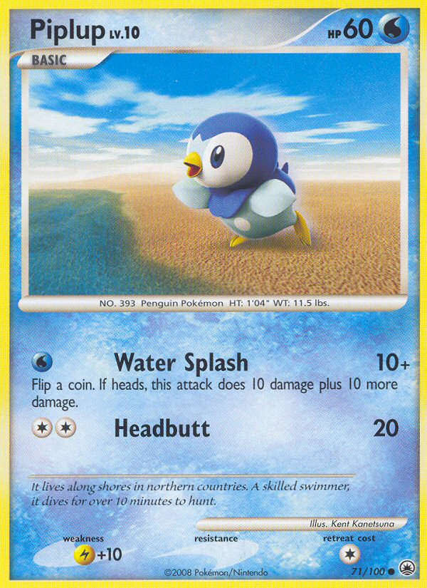 Piplup (71/100) [Diamond & Pearl: Majestic Dawn] | Exor Games Bridgewater