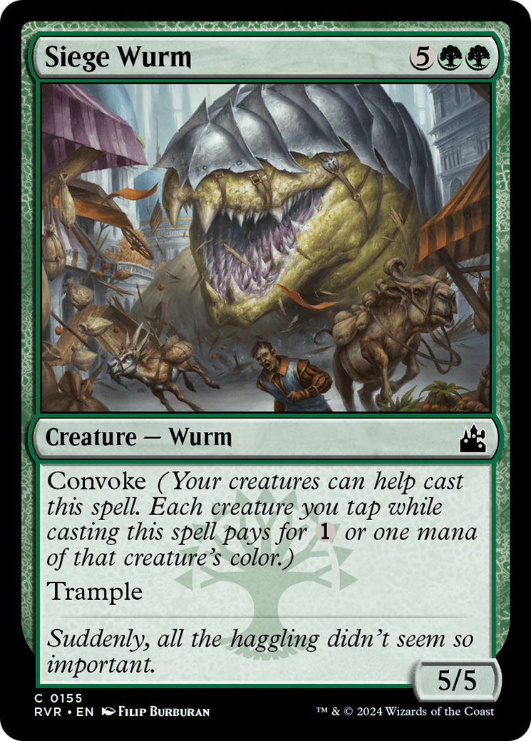 Siege Wurm [Ravnica Remastered] | Exor Games Bridgewater