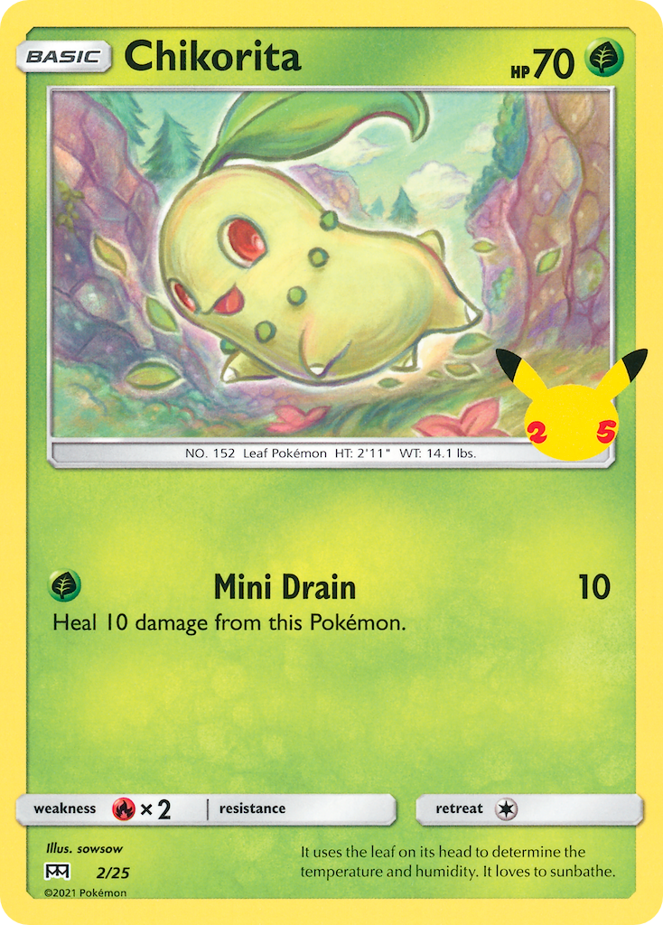 Chikorita (2/25) [McDonald's 25th Anniversary] | Exor Games Bridgewater