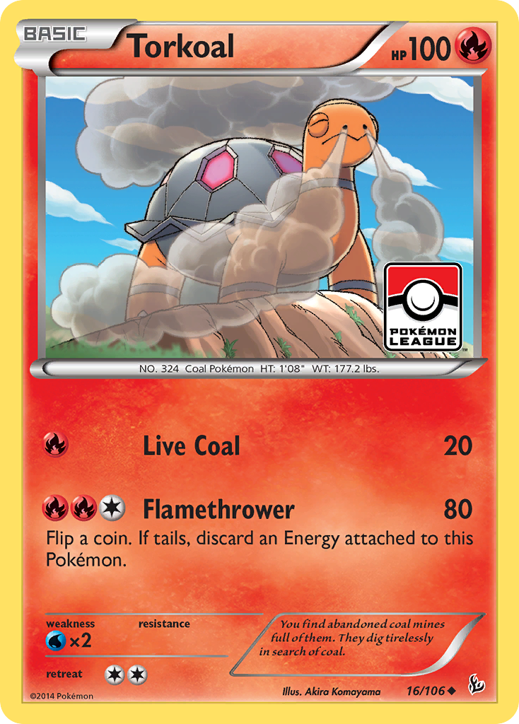 Torkoal (16/106) [XY: Flashfire] | Exor Games Bridgewater