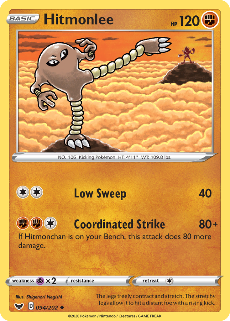 Hitmonlee (094/202) [Sword & Shield: Base Set] | Exor Games Bridgewater