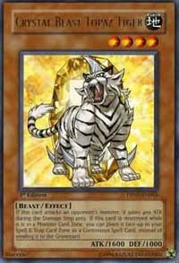 Crystal Beast Topaz Tiger [DP07-EN004] Rare | Exor Games Bridgewater