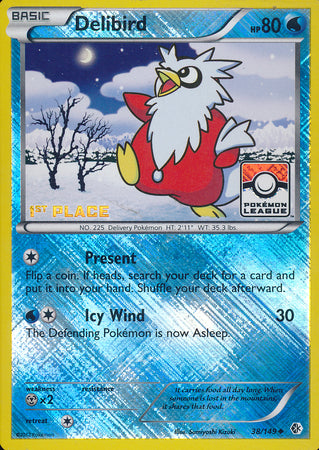 Delibird (38/149) (League Promo 1st Place) [Black & White: Boundaries Crossed] | Exor Games Bridgewater