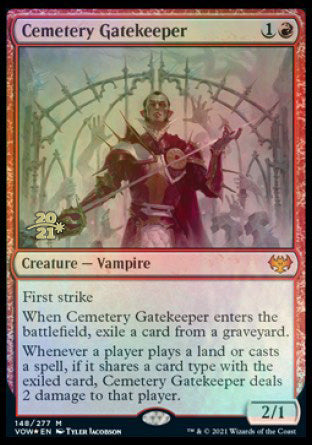 Cemetery Gatekeeper [Innistrad: Crimson Vow Prerelease Promos] | Exor Games Bridgewater