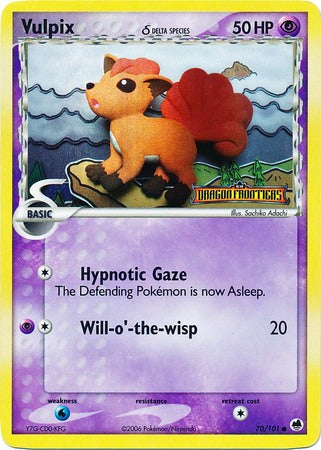 Vulpix (70/101) (Delta Species) (Stamped) [EX: Dragon Frontiers] | Exor Games Bridgewater