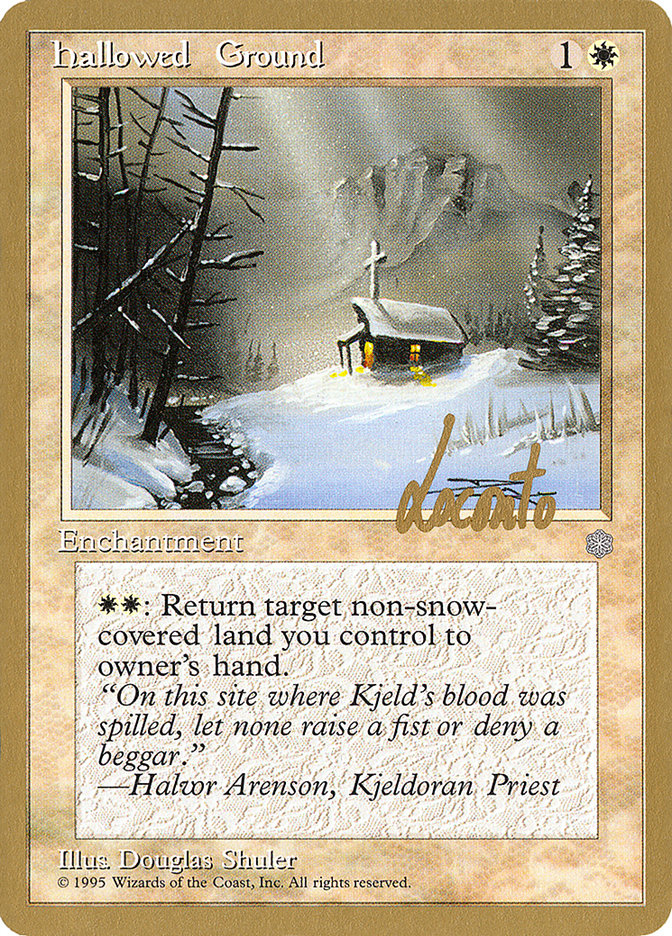 Hallowed Ground (Michael Loconto) [Pro Tour Collector Set] | Exor Games Bridgewater