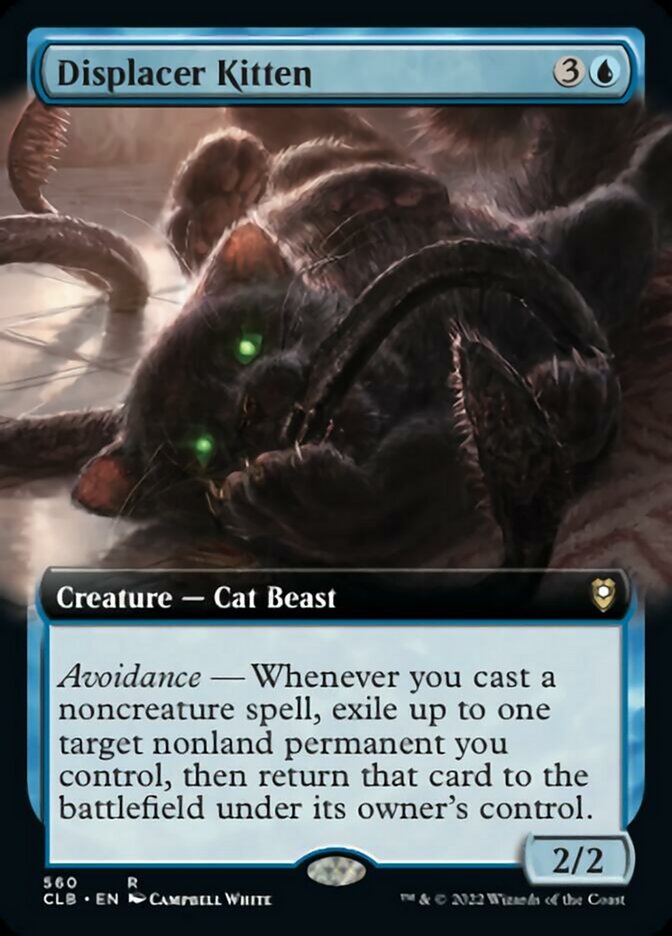 Displacer Kitten (Extended Art) [Commander Legends: Battle for Baldur's Gate] | Exor Games Bridgewater