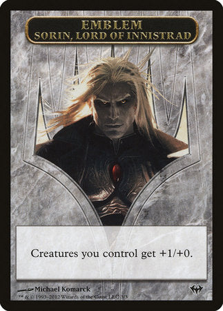 Emblem - Sorin, Lord of Innistrad [Dark Ascension Tokens] | Exor Games Bridgewater