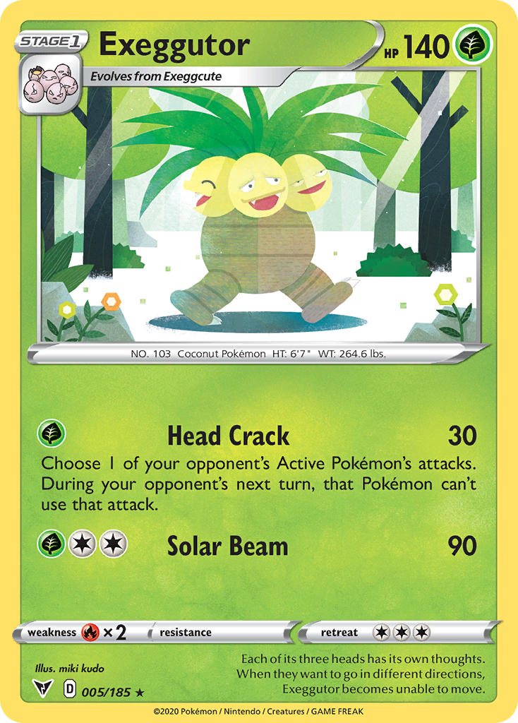 Exeggutor (005/185) [Sword & Shield: Vivid Voltage] | Exor Games Bridgewater
