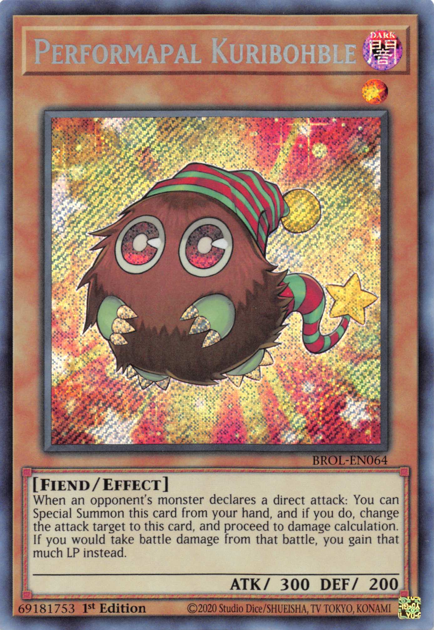 Performapal Kuribohble [BROL-EN064] Secret Rare | Exor Games Bridgewater