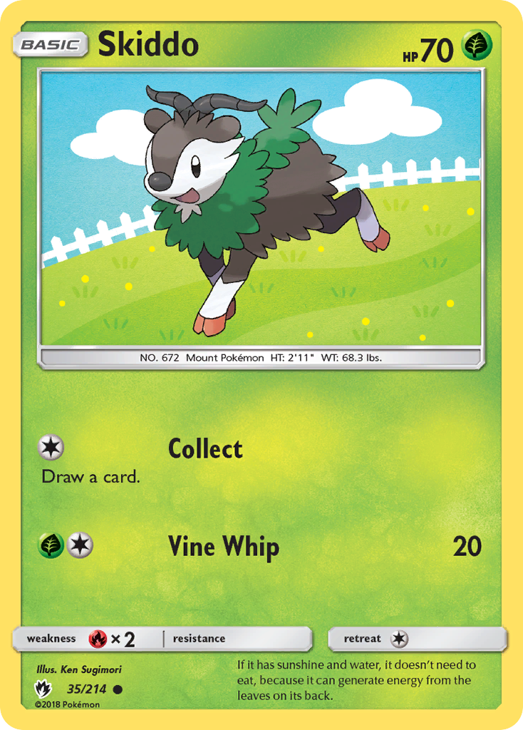 Skiddo (35/214) [Sun & Moon: Lost Thunder] | Exor Games Bridgewater