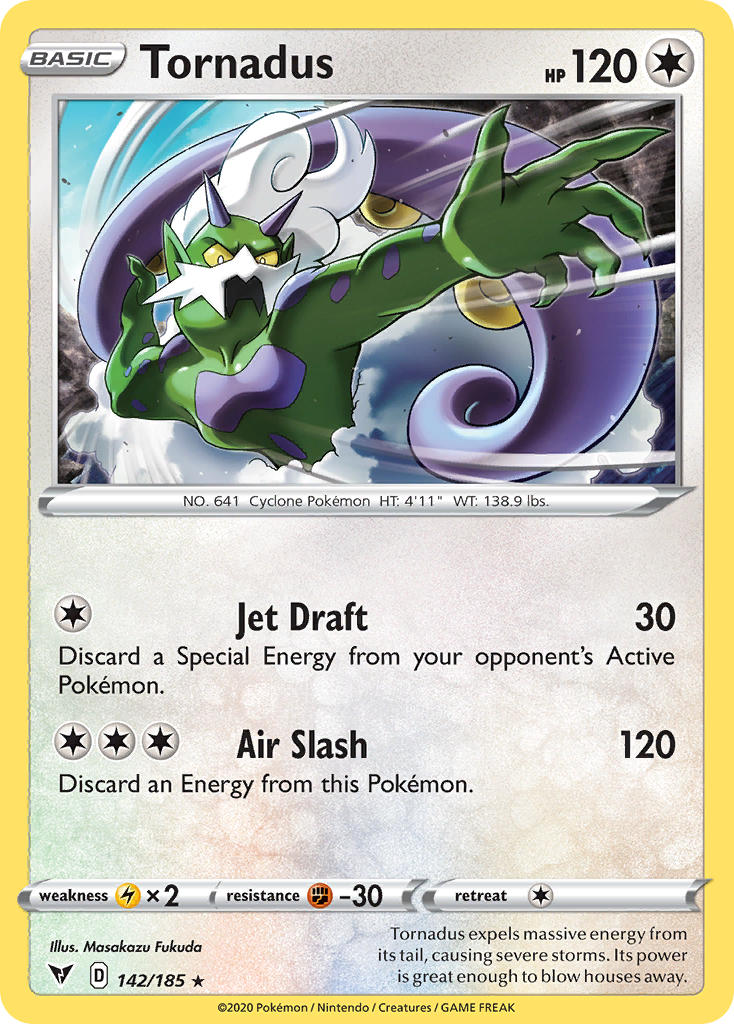 Tornadus (142/185) [Sword & Shield: Vivid Voltage] | Exor Games Bridgewater