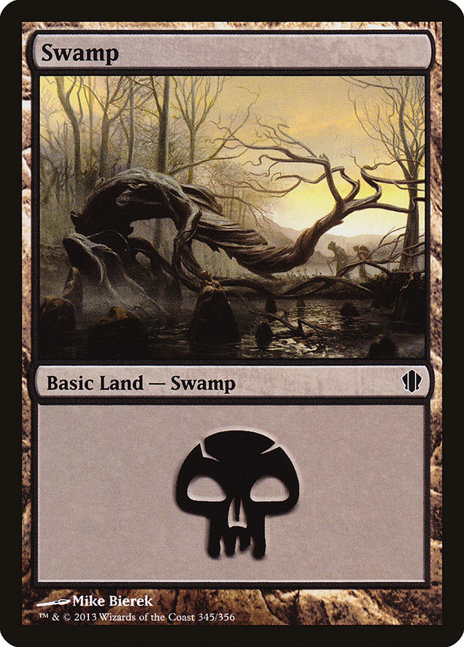 Swamp (345) [Commander 2013] | Exor Games Bridgewater