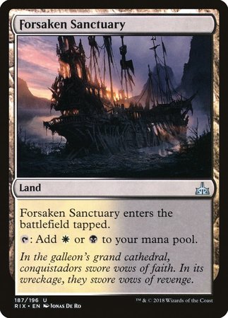 Forsaken Sanctuary [Rivals of Ixalan] | Exor Games Bridgewater