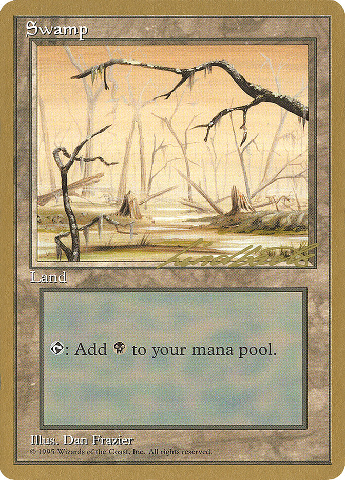 Swamp (ll370) (Leon Lindback) [Pro Tour Collector Set] | Exor Games Bridgewater