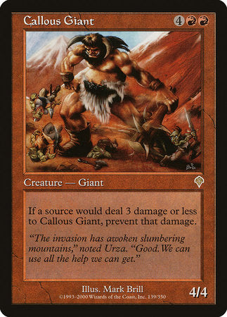 Callous Giant [Invasion] | Exor Games Bridgewater