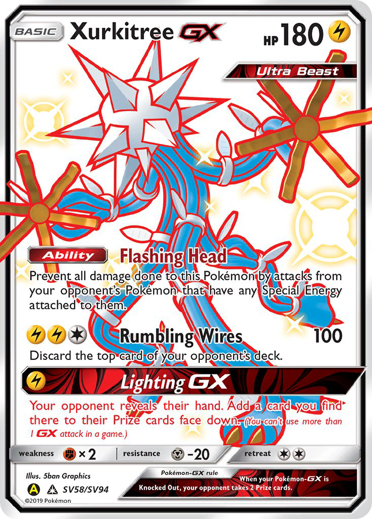 Xurkitree GX (SV58/SV94) [Sun & Moon: Hidden Fates - Shiny Vault] | Exor Games Bridgewater