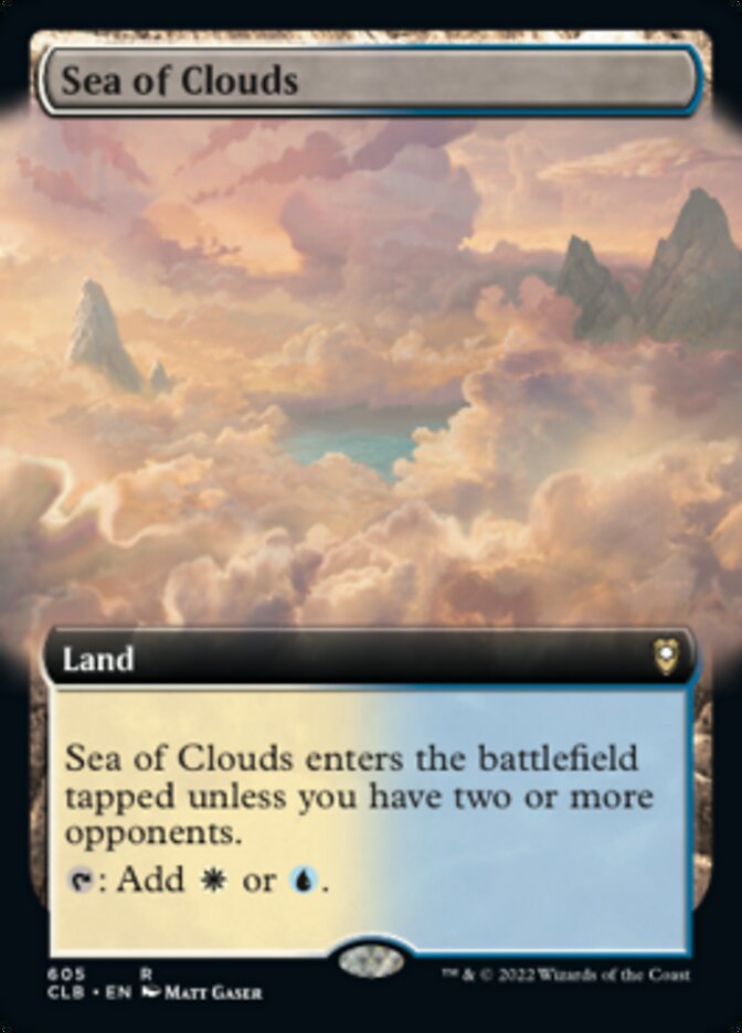 Sea of Clouds (Extended Art) [Commander Legends: Battle for Baldur's Gate] | Exor Games Bridgewater