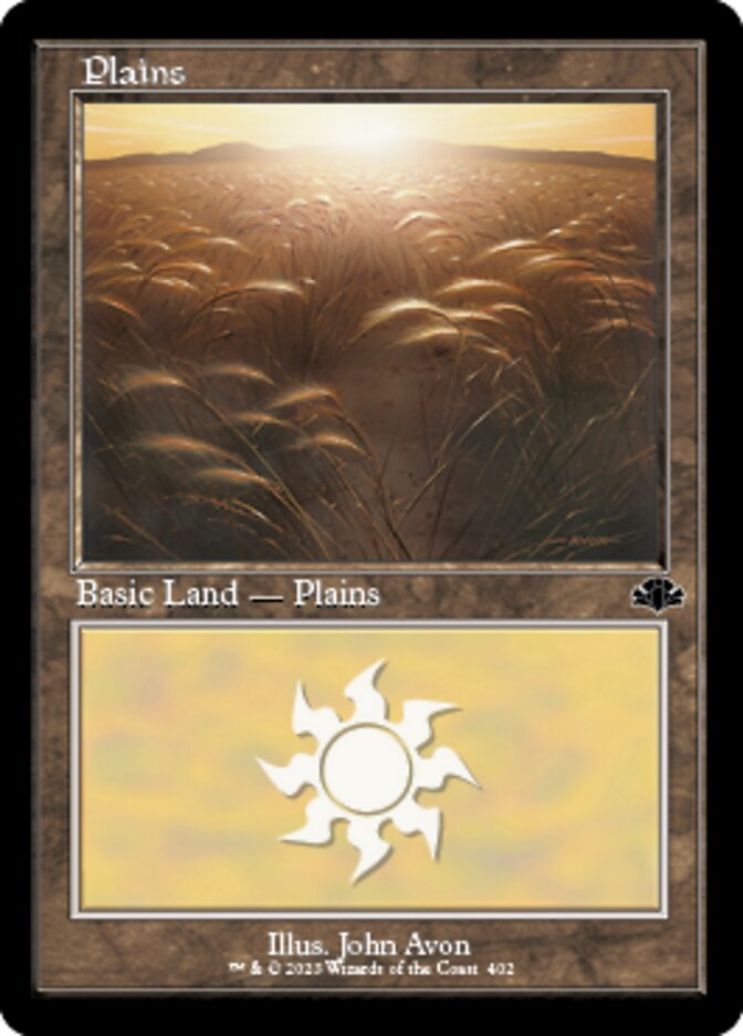 Plains (402) (Retro) [Dominaria Remastered] | Exor Games Bridgewater