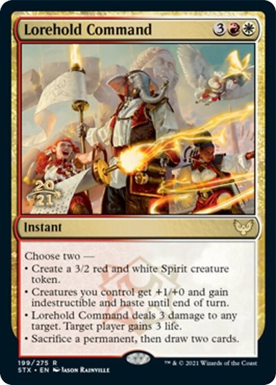 Lorehold Command [Strixhaven: School of Mages Prerelease Promos] | Exor Games Bridgewater