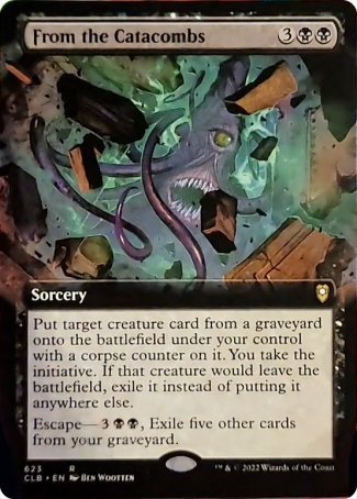 From the Catacombs (Extended Art) [Commander Legends: Battle for Baldur's Gate] | Exor Games Bridgewater