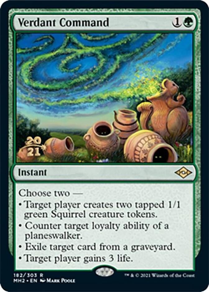 Verdant Command [Modern Horizons 2 Prerelease Promos] | Exor Games Bridgewater