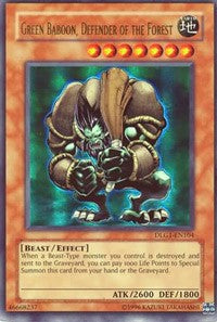 Green Baboon, Defender of the Forest [DLG1-EN104] Ultra Rare | Exor Games Bridgewater