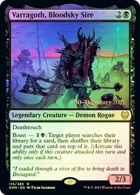 Varragoth, Bloodsky Sire  [Kaldheim Prerelease Promos] | Exor Games Bridgewater