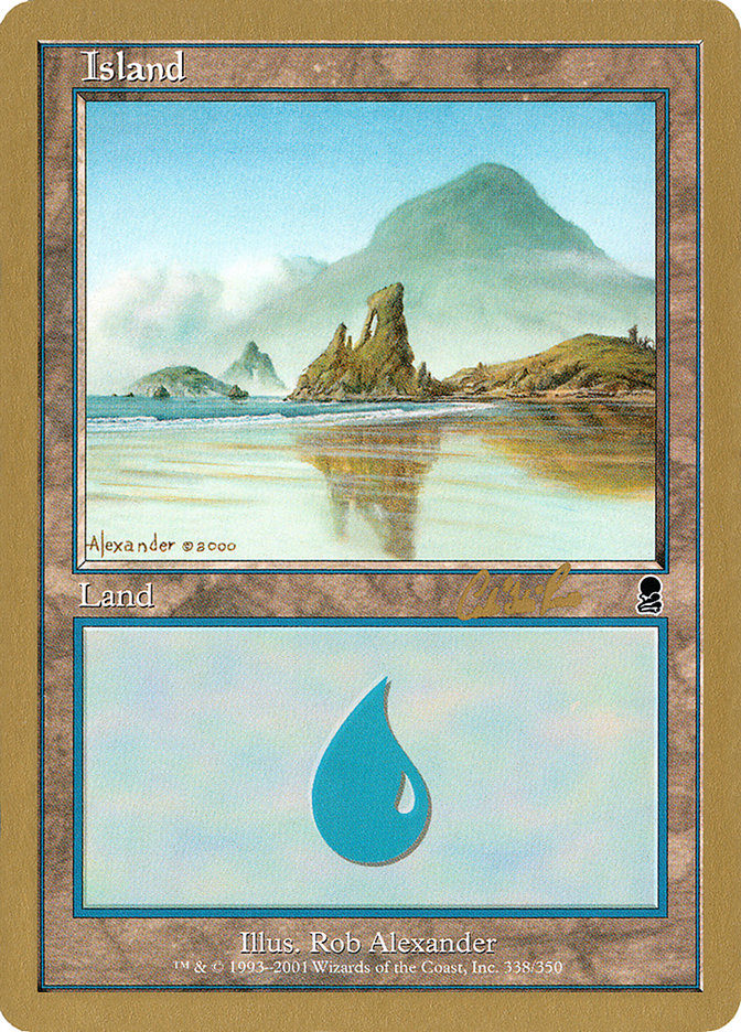 Island (cr338) (Carlos Romao) [World Championship Decks 2002] | Exor Games Bridgewater