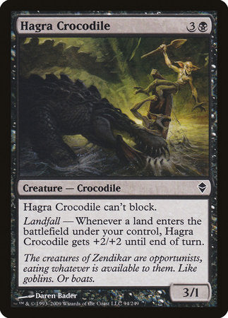 Hagra Crocodile [Zendikar] | Exor Games Bridgewater