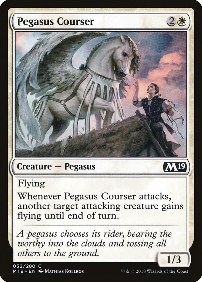 Pegasus Courser [Core Set 2019] | Exor Games Bridgewater