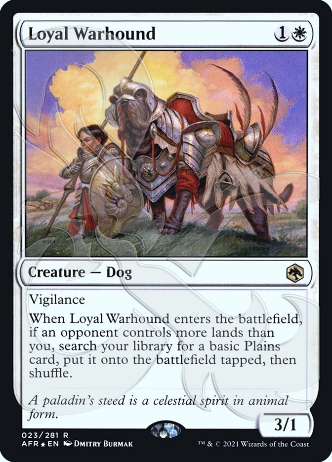 Loyal Warhound (Ampersand Promo) [Dungeons & Dragons: Adventures in the Forgotten Realms Promos] | Exor Games Bridgewater