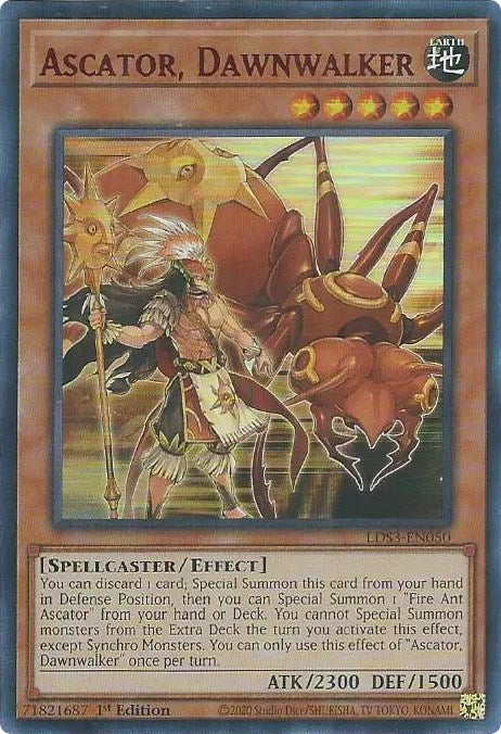 Ascator, Dawnwalker (Red) [LDS3-EN050] Ultra Rare | Exor Games Bridgewater