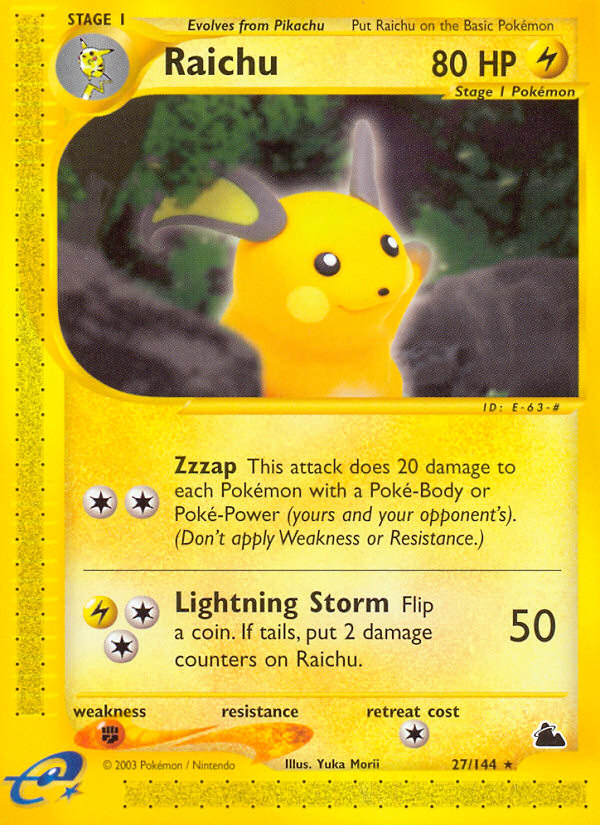 Raichu (27/144) [Skyridge] | Exor Games Bridgewater