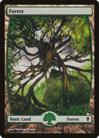 Forest (249) - Full Art [Zendikar] | Exor Games Bridgewater