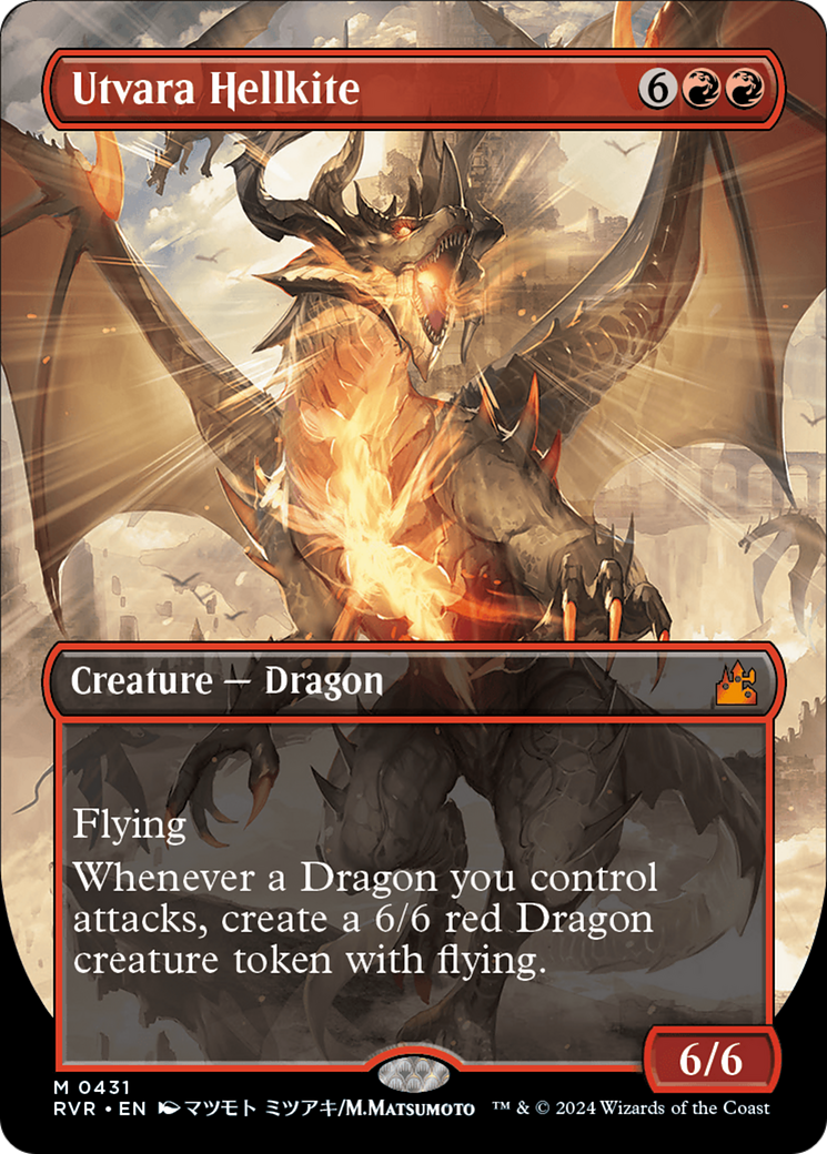 Utvara Hellkite (Anime Borderless) [Ravnica Remastered] | Exor Games Bridgewater