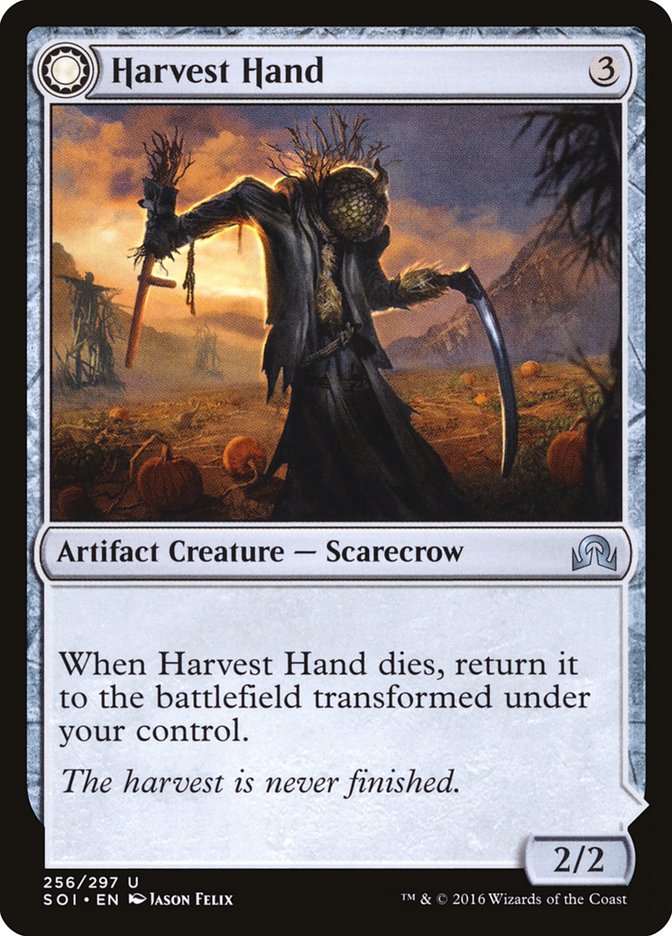 Harvest Hand // Scrounged Scythe [Shadows over Innistrad] | Exor Games Bridgewater