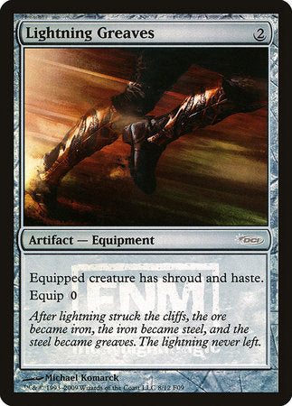 Lightning Greaves [Friday Night Magic 2009] | Exor Games Bridgewater