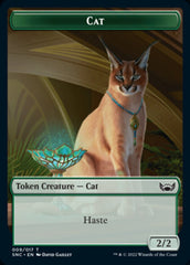 Cat // Rhino Warrior Double-sided Token [Streets of New Capenna Tokens] | Exor Games Bridgewater
