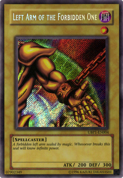 Left Arm of the Forbidden One [UBP1-EN004] Secret Rare | Exor Games Bridgewater