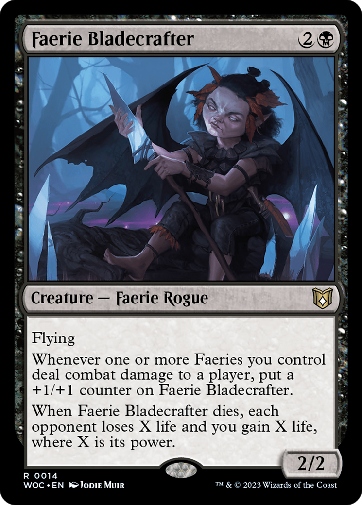 Faerie Bladecrafter [Wilds of Eldraine Commander] | Exor Games Bridgewater