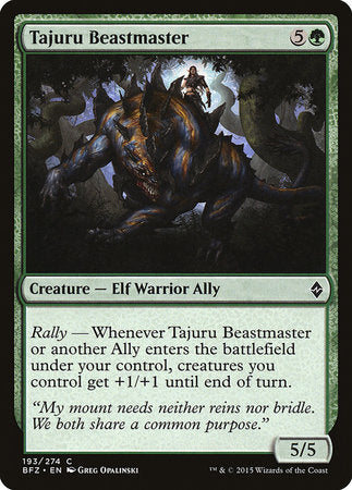Tajuru Beastmaster [Battle for Zendikar] | Exor Games Bridgewater