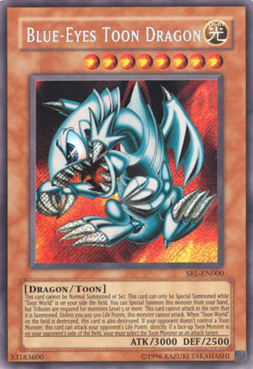 Blue-Eyes Toon Dragon [SRL-EN000] Secret Rare | Exor Games Bridgewater