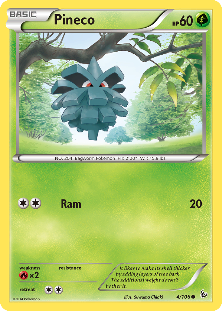 Pineco (4/106) [XY: Flashfire] | Exor Games Bridgewater