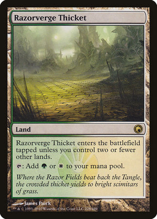 Razorverge Thicket [Scars of Mirrodin] | Exor Games Bridgewater