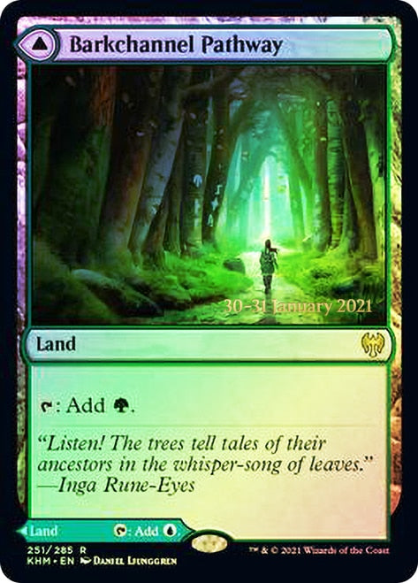 Barkchannel Pathway // Tidechannel Pathway  [Kaldheim Prerelease Promos] | Exor Games Bridgewater