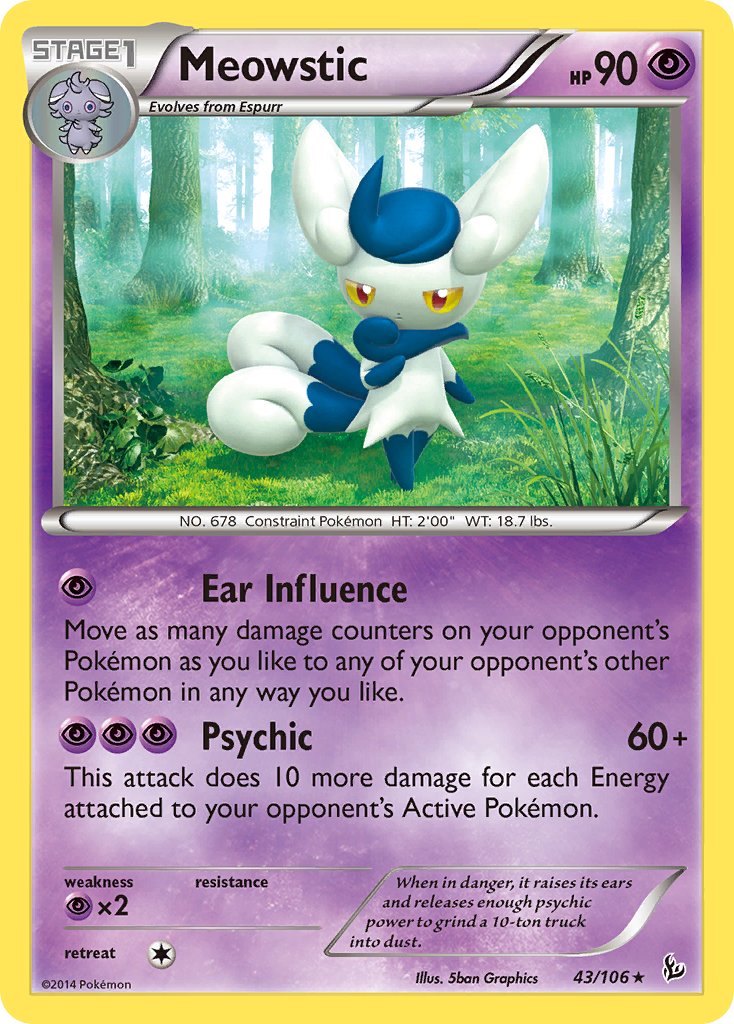 Meowstic (43/106) (Theme Deck Exclusive) [XY: Flashfire] | Exor Games Bridgewater