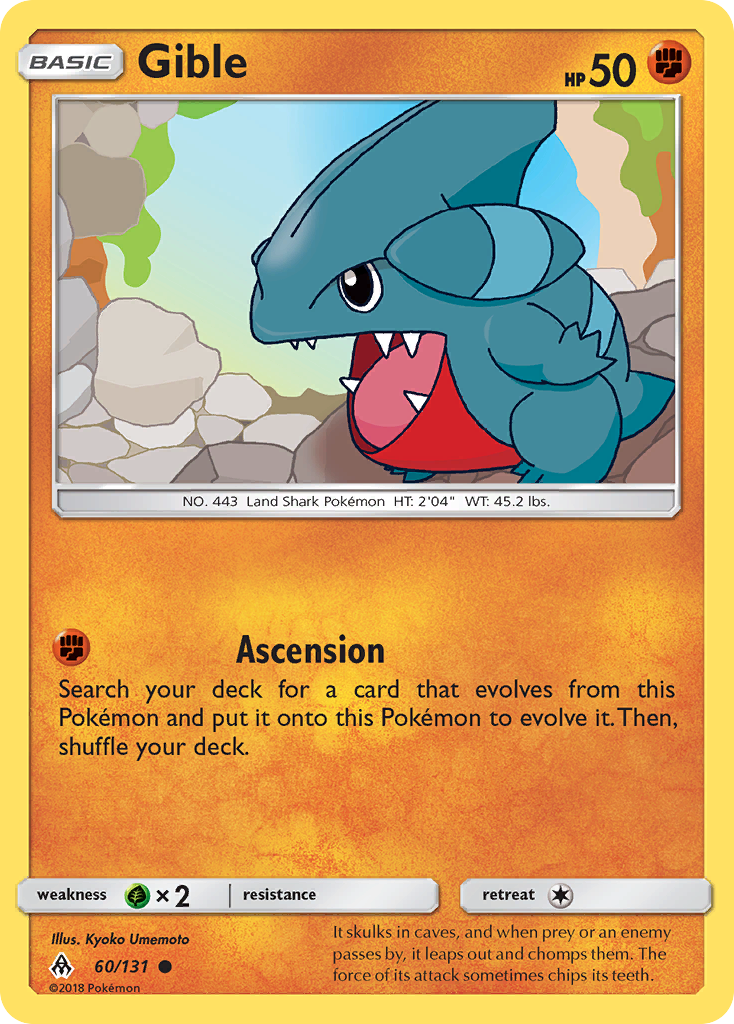 Gible (60/131) [Sun & Moon: Forbidden Light] | Exor Games Bridgewater