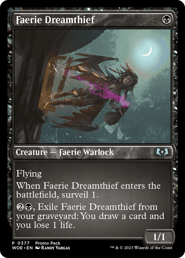 Faerie Dreamthief (Promo Pack) [Wilds of Eldraine Promos] | Exor Games Bridgewater