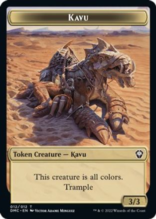 Kavu // Angel Double-sided Token [Dominaria United Commander Tokens] | Exor Games Bridgewater